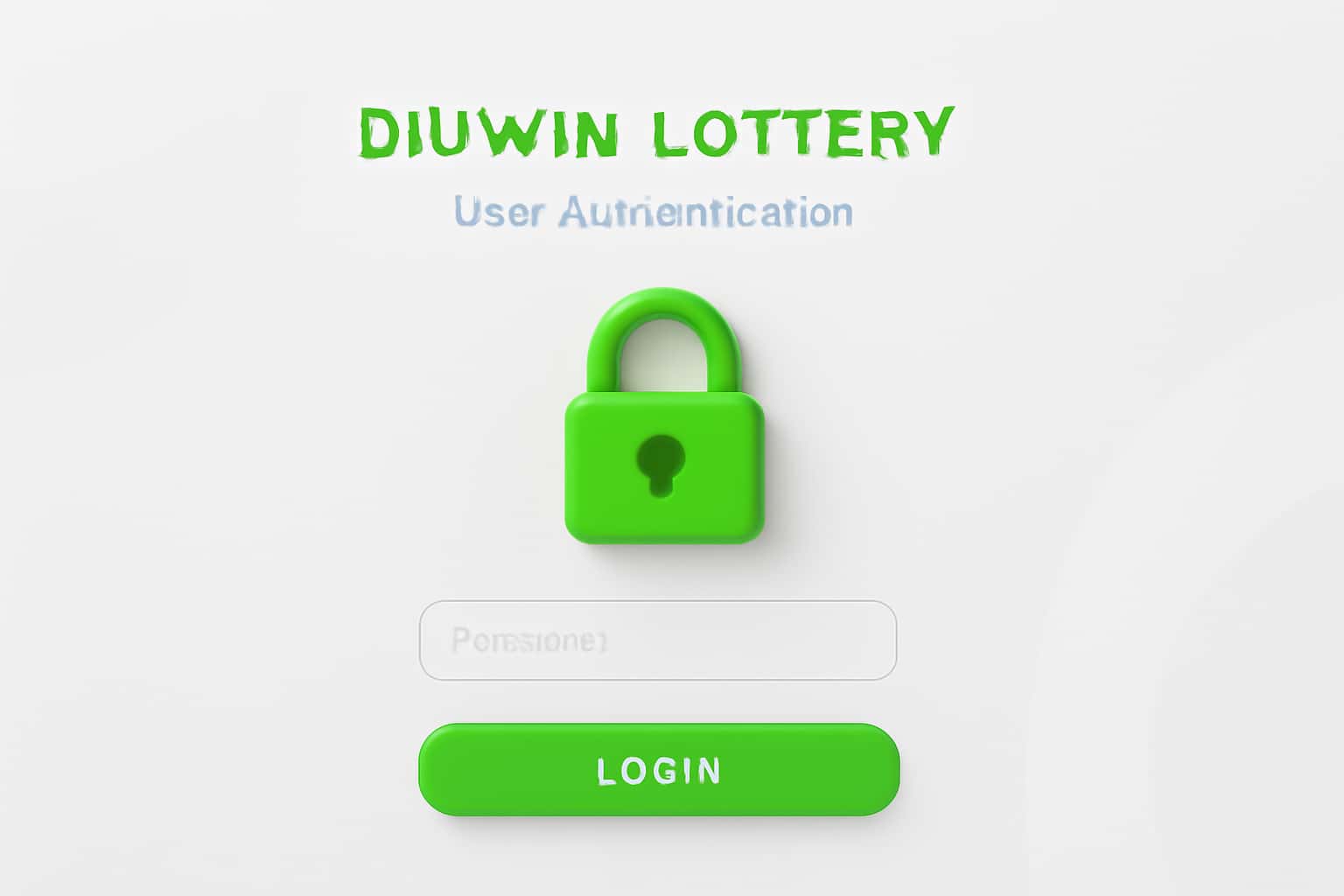 Diuwin Lottery User Authentication Interface