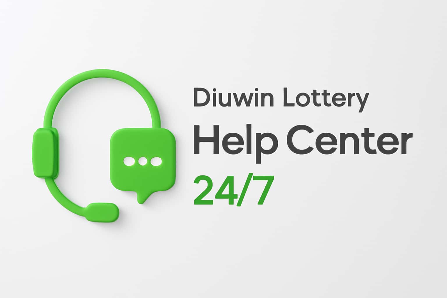Diuwin Lottery Help Center 24/7 Interface