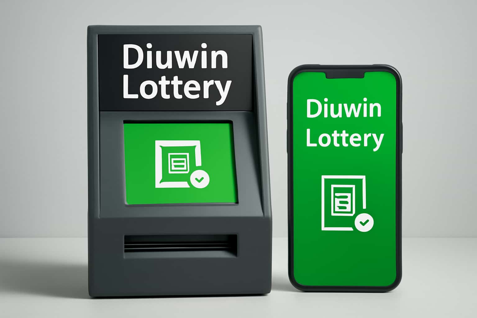 An informational visual on Diuwin Lottery Device Compatibility.