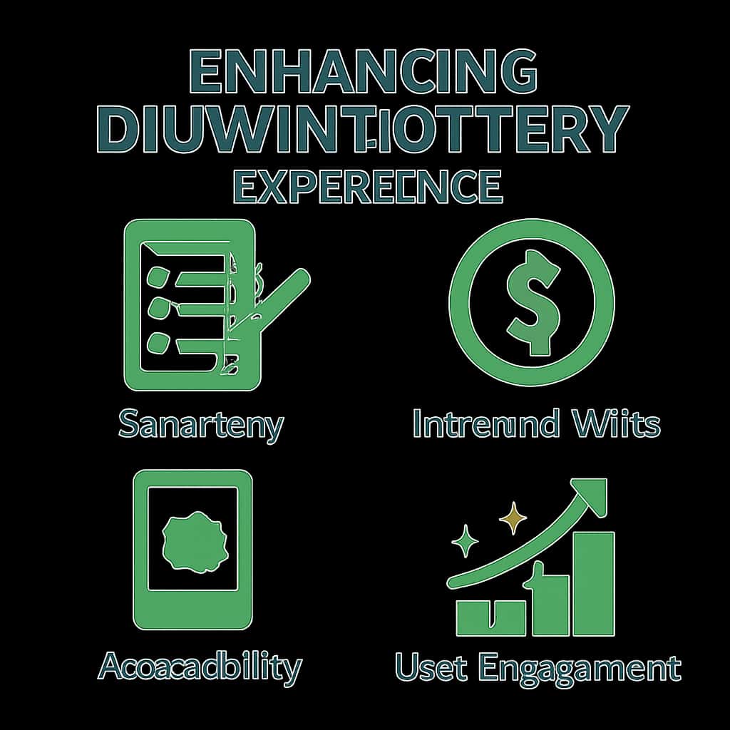 Illustration explaining enhancing the Diuwin Lottery experience.